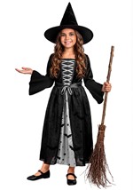 Girls Batty Grey Witch Costume Dress Alt 1