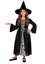 Girls Batty Grey Witch Costume Dress Alt 2