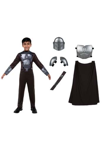 Kid's Mandalorian Muscle Chest Dress Up Deluxe Costume Set | Star Wars Costumes