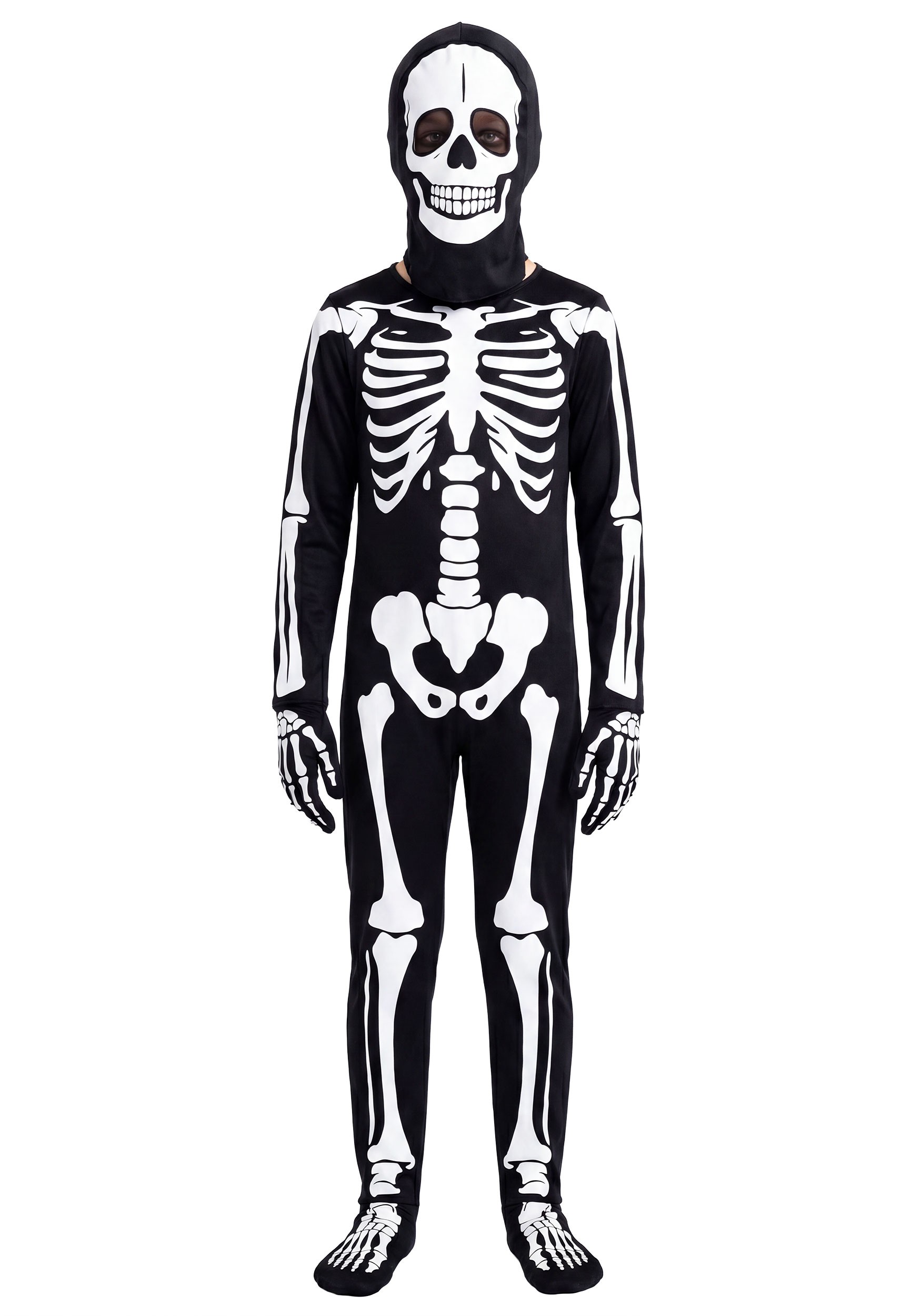 Child Glow in the Dark Skeleton Costume Onesie | Skeleton Costumes