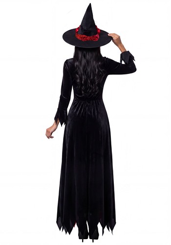 Women's Red Laced Witch Costume Dress | Witch Costumes