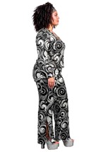 Plus Size Women's Foxy Disco Costume Jumpsuit Alt 7