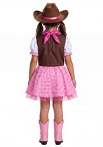 Girls Pretty Pink Cowgirl Costume Alt 1