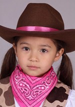 Girls Pretty Pink Cowgirl Costume Alt 4