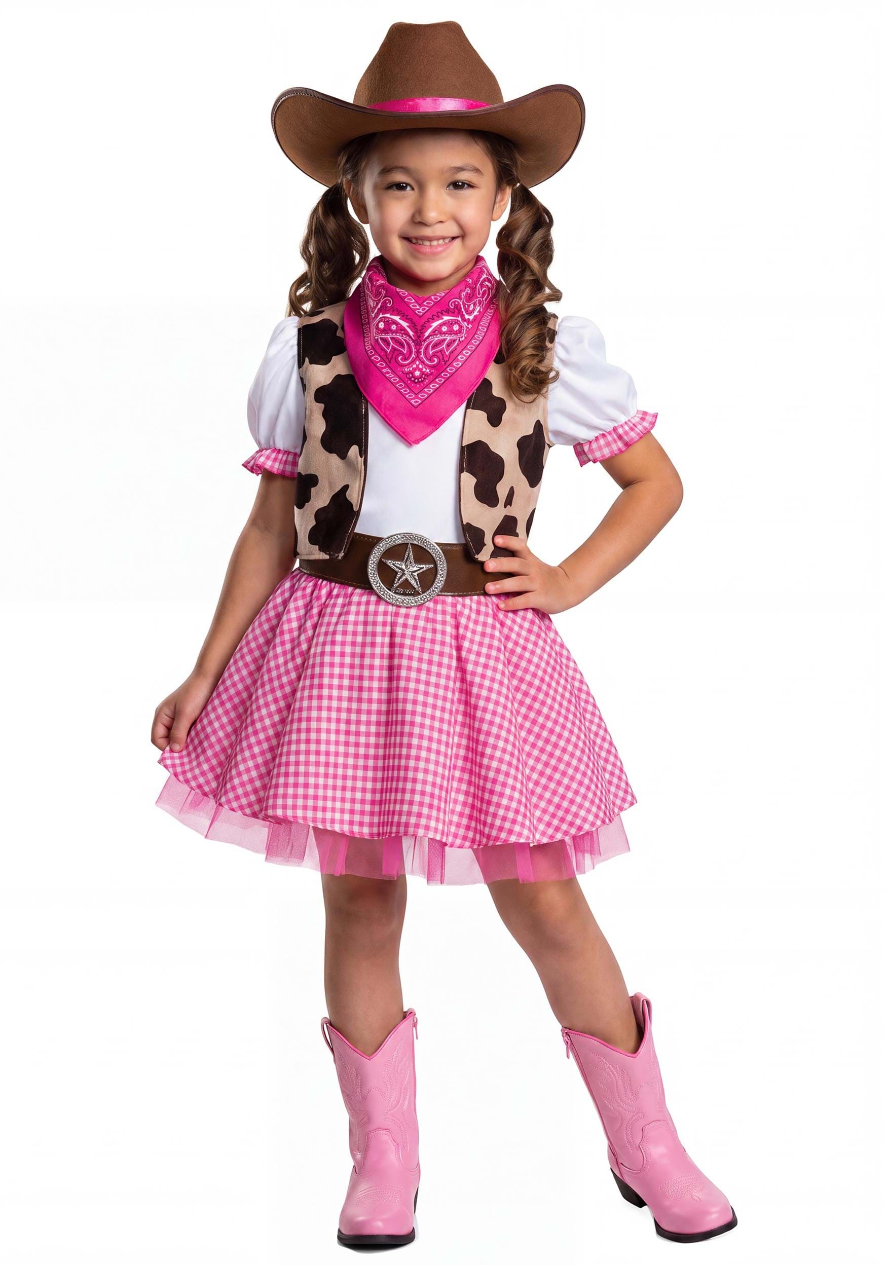 Kid's Pretty Pink Cowgirl Costume | Girl's Costumes