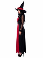 Adult Black and Red Witch Costume Alt 4