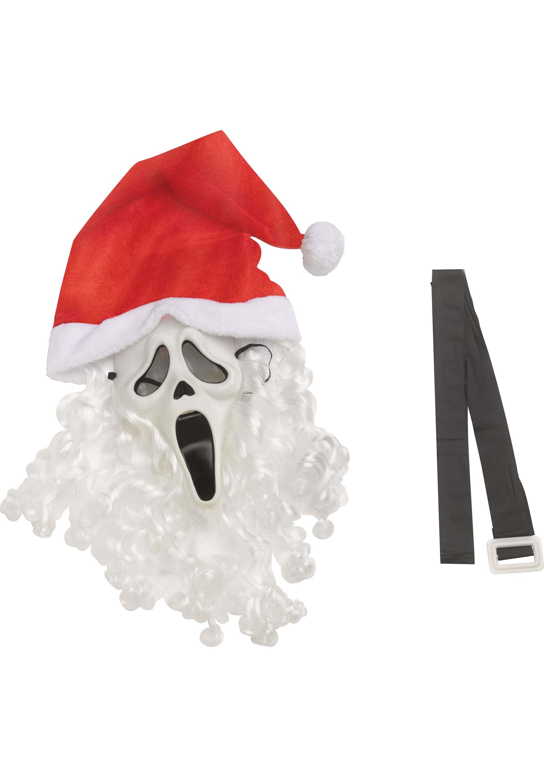 Plus Size Ghost Face Santa Pub Crawl Men's Costume | Scream Costumes