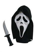 Adult Ghost Face Mask with Knife Costume Kit Alt 2