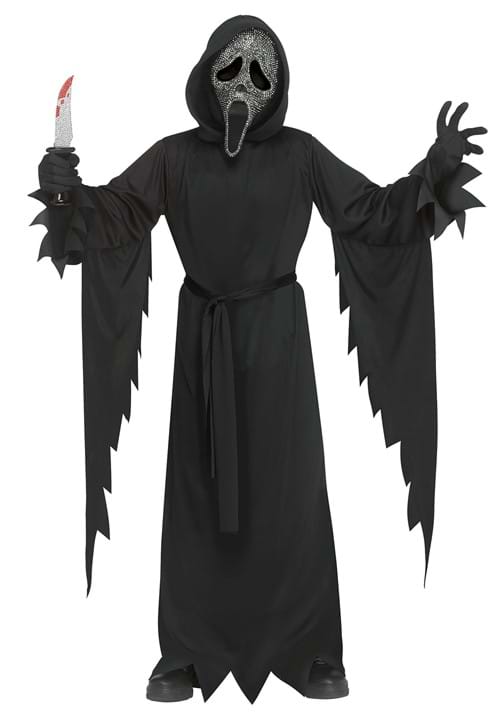 Kids Ghost Face Gun Powder Bling Costume