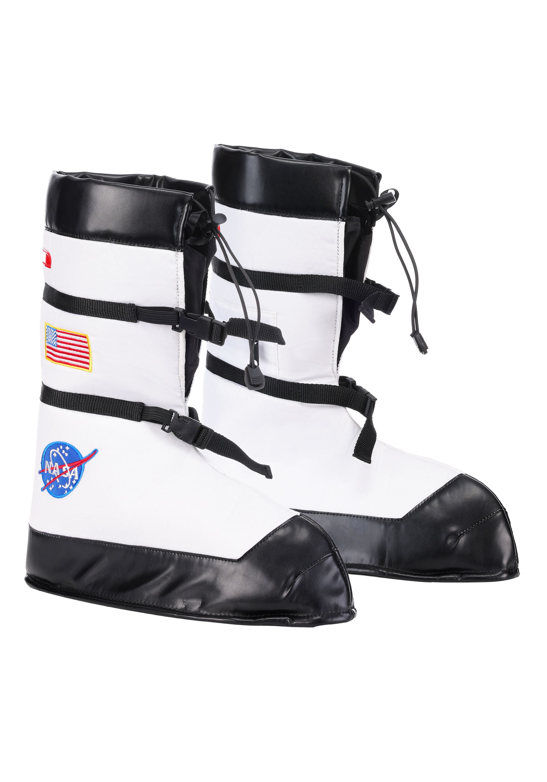 Adult Astronaut White Costume Boots | Astronaut Accessories