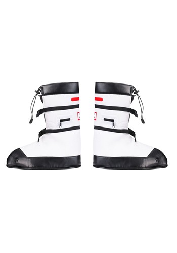 Adult Astronaut White Costume Boots | Astronaut Accessories