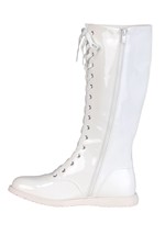 Adult White Wrestling Costume Boots Alt 4