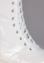 Adult White Wrestling Costume Boots Alt 6