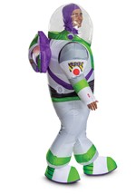 Adult Inflatable Buzz Lightyear Costume with Helmet Alt 1
