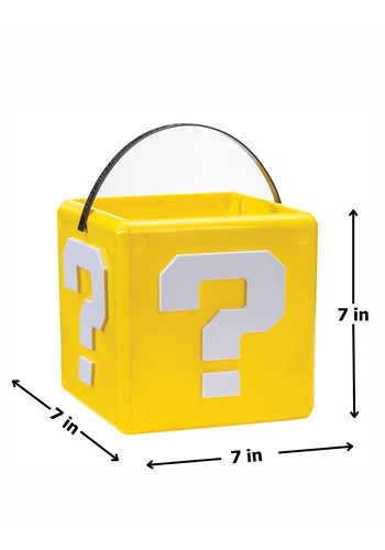 Super Mario Question Block Candy Pail | Super Mario Accessories