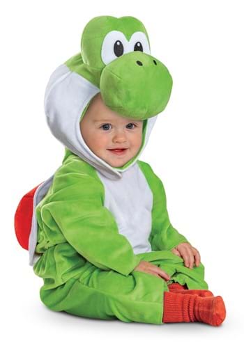 Infant Toddler Super Mario Posh Yoshi Costume Alt 5