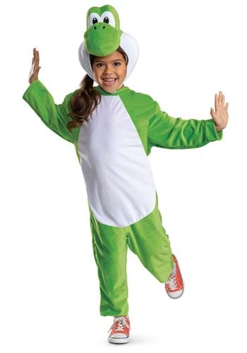 Infant Toddler Super Mario Posh Yoshi Costume Alt 2