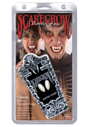 Kit Dents De Vampire & Faux Sang - 4 Paires + Colle + Spray 60ml - Déguisement Halloween Effrayant