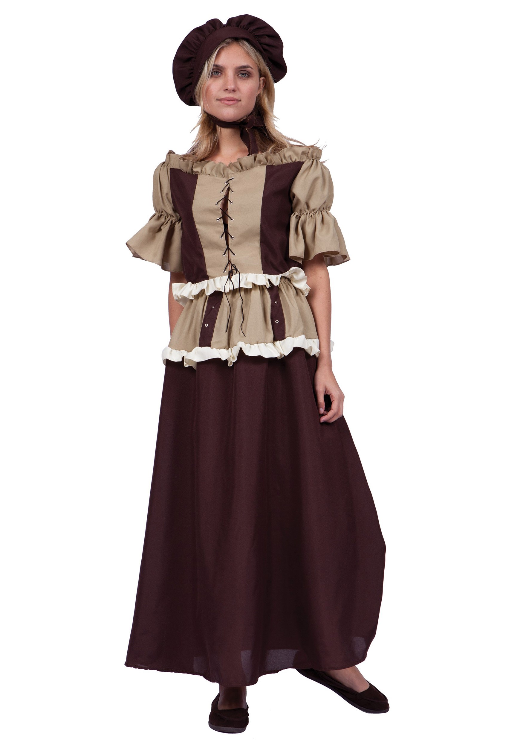 Women's Colonial Peasant Costume Dress | Historical Costumes