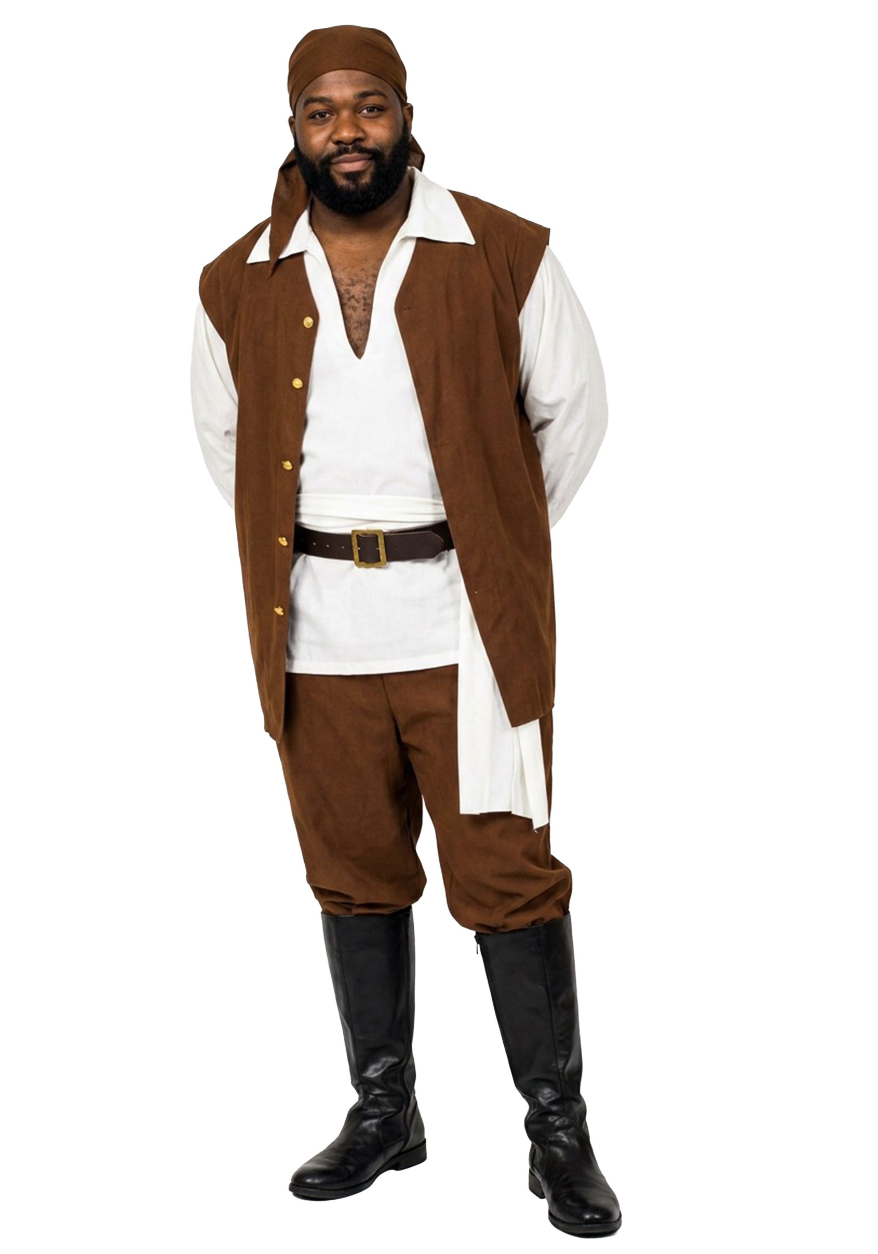 Plus Size Caribbean Pirate Men's Costume | Pirate Costumes