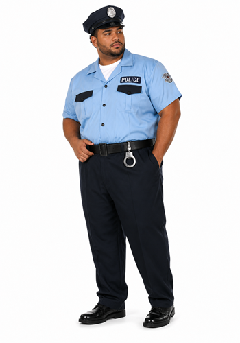 Plus Size On Patrol Men's Costume | Police Costumes