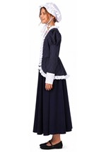 Girls Colonial Pinstriped Peasant Costume Dress Alt 1