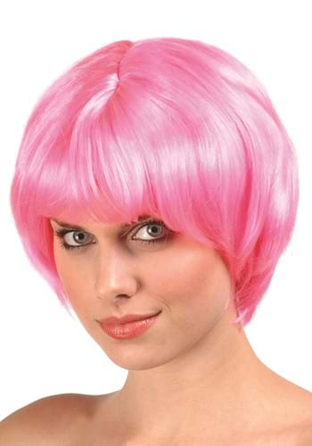 Womens 60s Pink Fashion Costume Wig