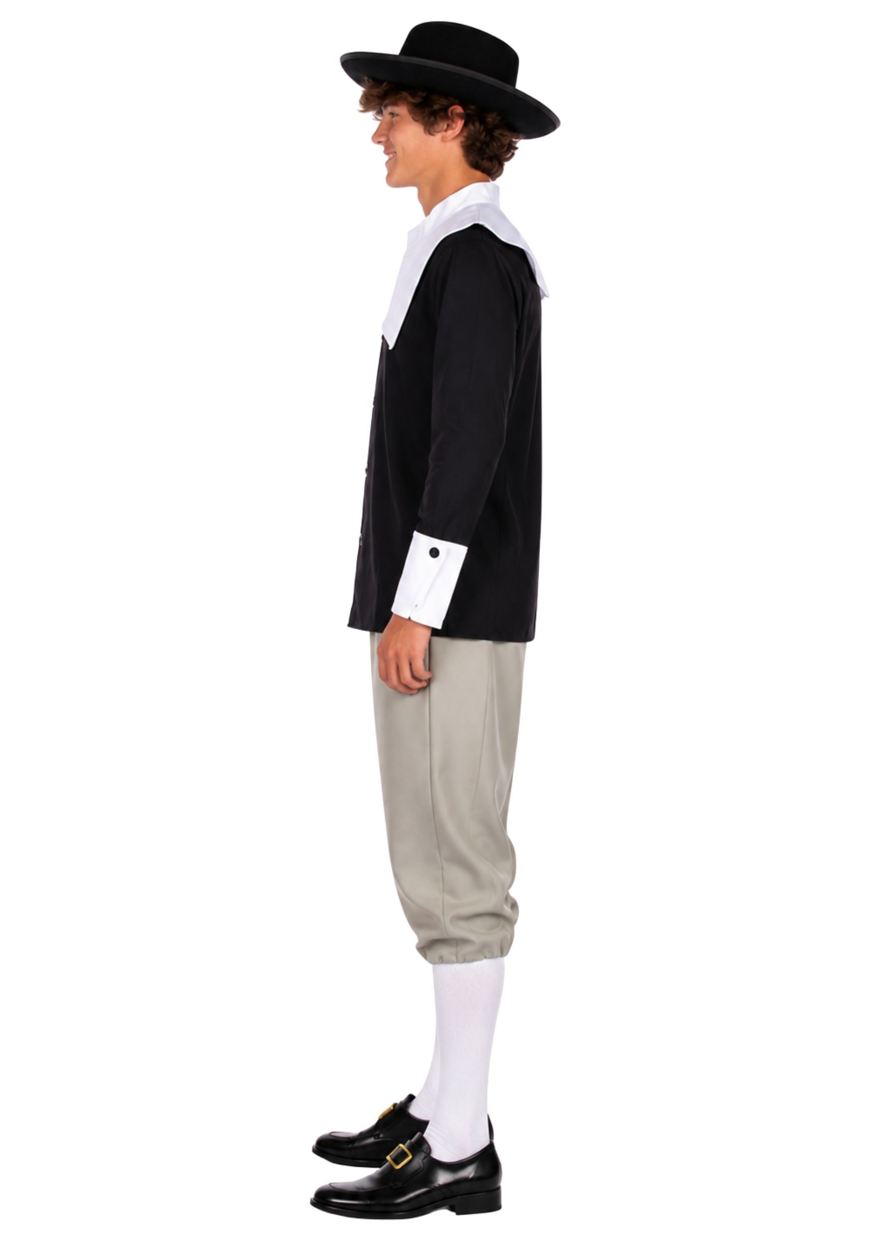 Boy's Traditional Pilgrim Teen Costume | Historical Costumes
