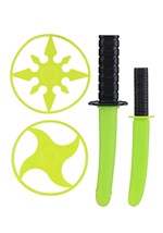 Kid's Green Ninja Warrior Costume 2