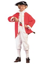 Boys Red Colonial Captain Costume