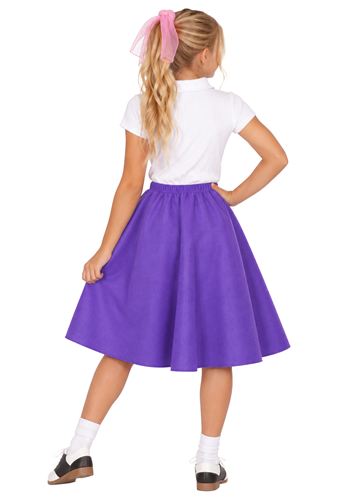 Girl's Purple Poodle Skirt Costume Accessory | 50's Costumes