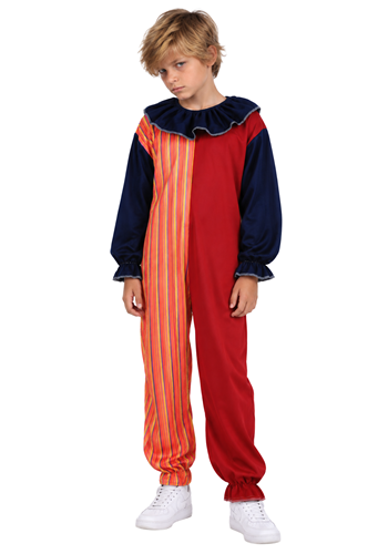 Child Striped Clown Costume