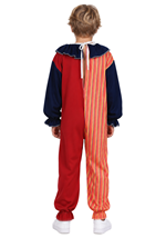 Child Striped Clown Costume Alt 1
