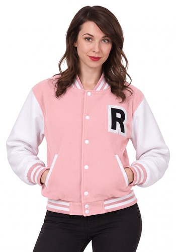 Womens Pink Letterman Jacket Costume