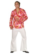 Men's Plus Size 70s Slick Disco Costume Alt 1