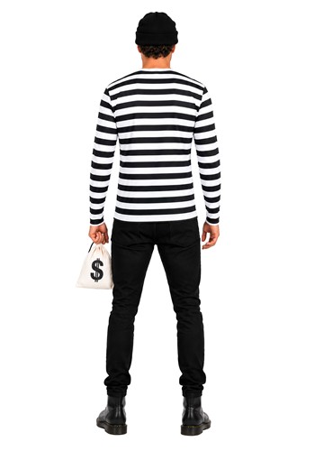 Adult Convict Cap & Top Costume Kit | Burglar Costumes