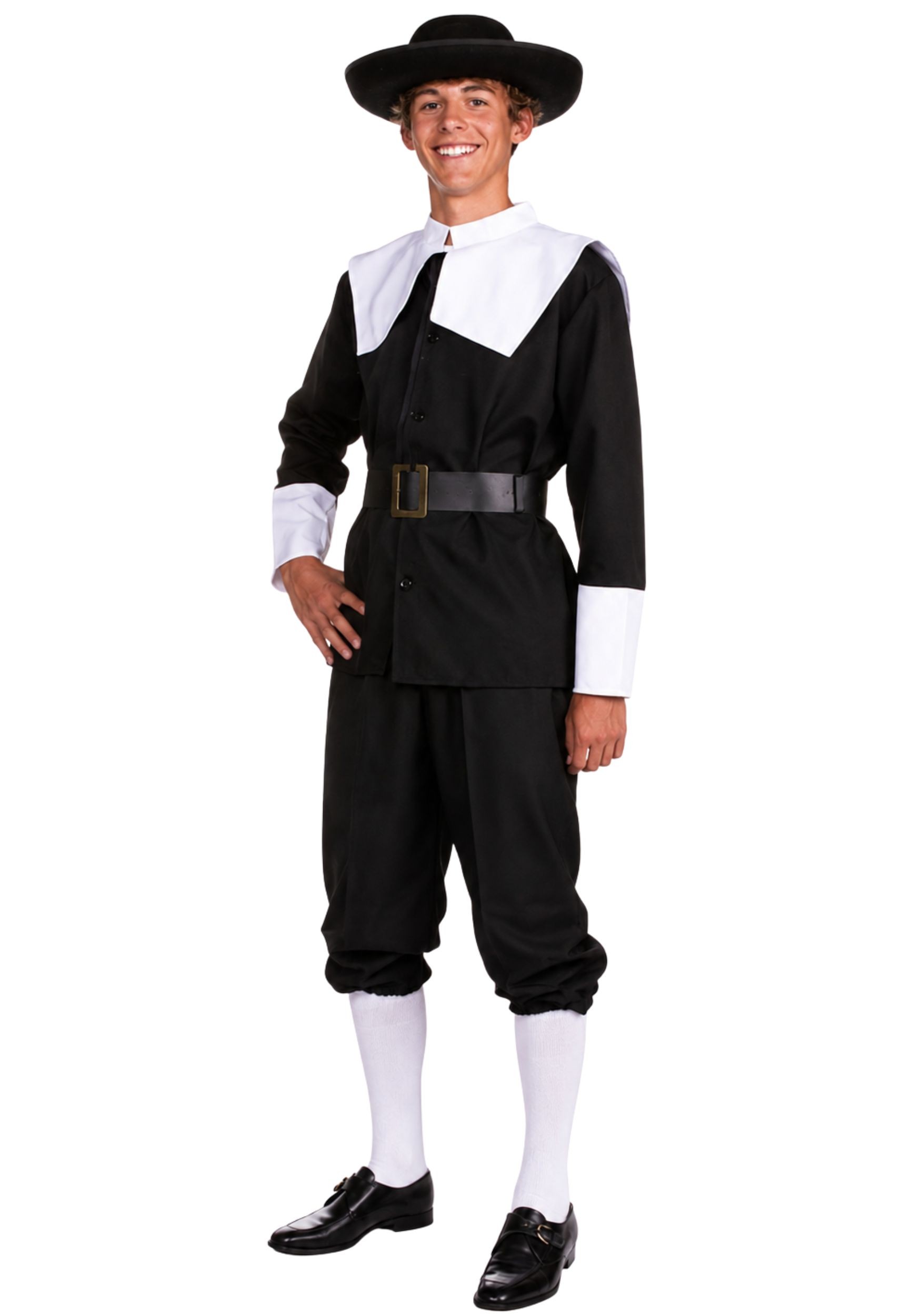 Boy's Teen Pilgrim Classic Costume | Historical Costumes