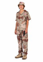 Boys Teen Desert Fox Soldier Costume Alt 1
