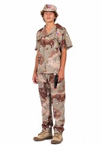 Teen DESERT Fox Soldier Costume Alt 1