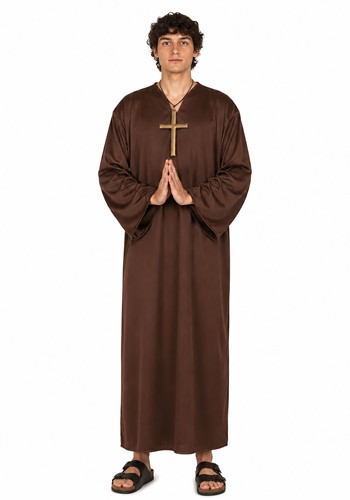 Brown Monk Robe Men's Costume | Religious Costumes