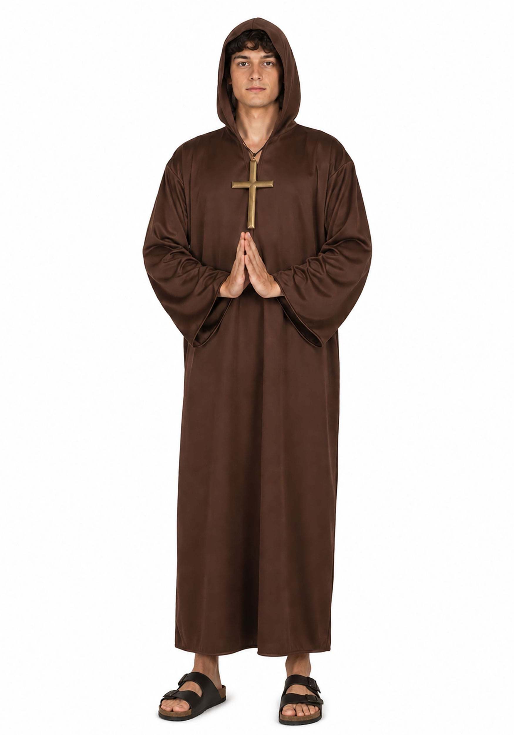 Brown Monk Robe Men's Costume | Religious Costumes