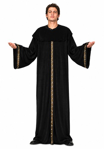 Men's Black Medieval Monk Robe Costume | Religious Costumes
