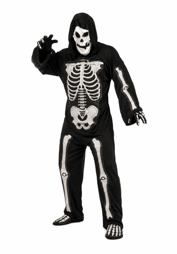 Mens 3D Skeleton Costume