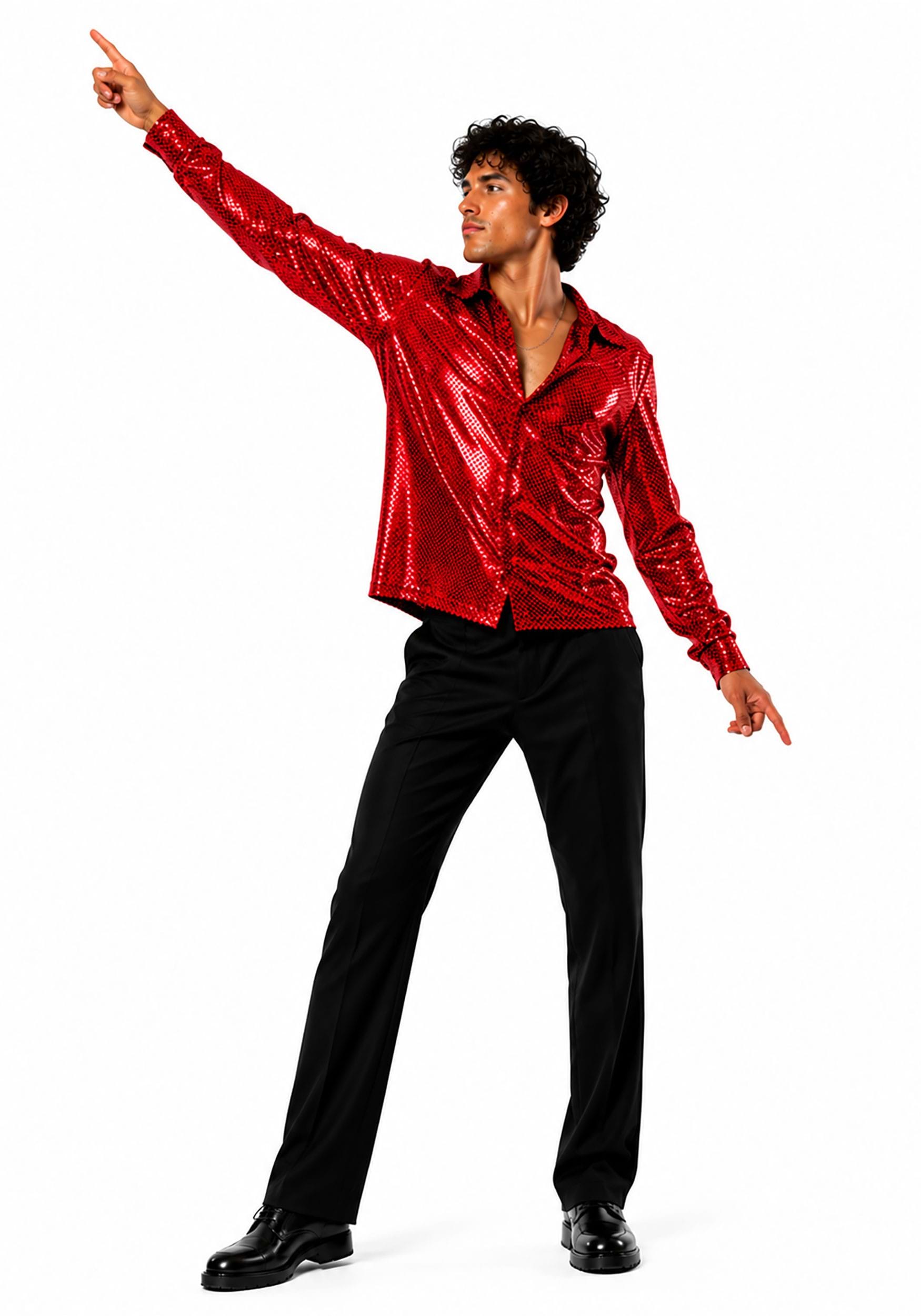 Dance Fever Red Men's Costume | 70's Costumes