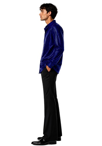 Men's Inferno Blue Disco Costume | 70's Costumes