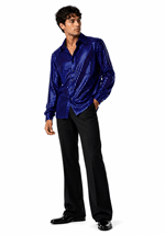 Mens Disco Inferno Blue Costume
