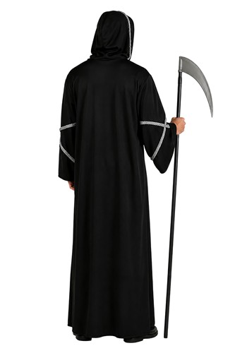 Men's Black Gothic Hooded Robe Costume | Scary Costumes
