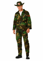 Mens Jungle Commando Soldier Costume Alt 1