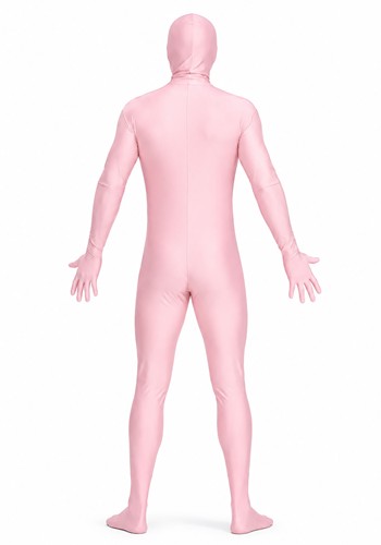 Adult Pink Invisible Man Zentai Skinsuit Costume | Funny Costumes