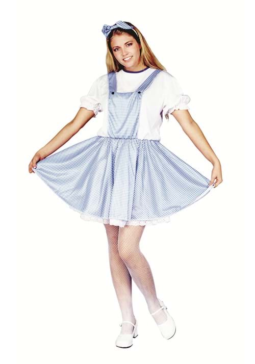 Womens Prairie Girl Short Dress Costume
